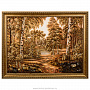 Картина янтарная "Осенний пейзаж" 60х80 см, фотография 1. Интернет-магазин ЛАВКА ПОДАРКОВ