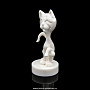 Скульптура из кости "Хитрый кот", фотография 2. Интернет-магазин ЛАВКА ПОДАРКОВ