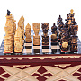 Шахматы деревянные в ларце "Резные" 19х19 см, фотография 4. Интернет-магазин ЛАВКА ПОДАРКОВ