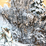 Картина на бересте "Зимняя сказка" 40x50 см, фотография 4. Интернет-магазин ЛАВКА ПОДАРКОВ