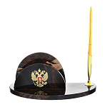 0054619/22*9*19см  Обсидиан Подставка для бумаг с ручкой 