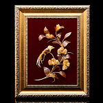 0048113/СК44891 Янтарь Картина 30*40см ЦВЕТЫ