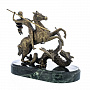 Бронзовая скульптура "Георгий Победоносец", фотография 1. Интернет-магазин ЛАВКА ПОДАРКОВ