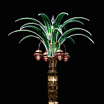 Торшер из хрусталя "Пальма"