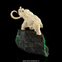 Скульптура из кости "Мамонт". Бивень мамонта, уваровит, фотография 6. Интернет-магазин ЛАВКА ПОДАРКОВ