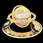 003243-чернение Златоуст композиция СУВЕНИРНЫЙ ГЛОБУС позолота