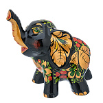 0080664  Хохлома  статуэтка "Слоненок" 13*13*9см  керамика