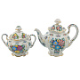 Чайный сервиз на 6 персон "Семейный". Гжель в цвете, фотография 2. Интернет-магазин ЛАВКА ПОДАРКОВ