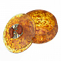 Круглая шкатулка из янтаря "Знак зодиака Рыбы", фотография 1. Интернет-магазин ЛАВКА ПОДАРКОВ