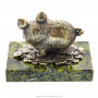 Бронзовая статуэтка "Свинка в монетах", фотография 2. Интернет-магазин ЛАВКА ПОДАРКОВ