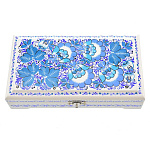 0060917/18*10 Хохлома Шкатулка под купюры "ЗИМА/ЦВЕТЫ" в ассортименте