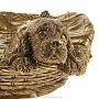Подставка для мелочи "Собака спаниель в корзине", фотография 2. Интернет-магазин ЛАВКА ПОДАРКОВ