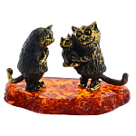 0058556/2097 Сувенир Коты Радость (коньячный)