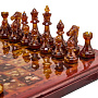 Шахматы с янтарными фигурами 28х28 см, фотография 2. Интернет-магазин ЛАВКА ПОДАРКОВ