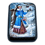  Художественная роспись  Шкатулка "Рябинка"/65   