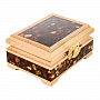 Шкатулка с янтарными вставками, фотография 1. Интернет-магазин ЛАВКА ПОДАРКОВ