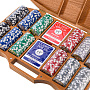 Покерный набор в резном чемоданчике из ясеня "Арабеска-2", фотография 4. Интернет-магазин ЛАВКА ПОДАРКОВ