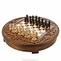 Шахматы деревянные резные в ларце "Круг света", фотография 7. Интернет-магазин ЛАВКА ПОДАРКОВ