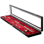 Подарочный набор с шашкой, кинжалом и рожками для вина