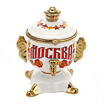 0069100/1013  Сувенир САМОВАР-шкатулка  "МОСКВА"