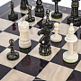 Подарочные шахматы с фигурами из кости 48х48 см, фотография 7. Интернет-магазин ЛАВКА ПОДАРКОВ