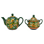 Чайный сервиз на 6 персон "Ландыши. Чаепитие". Хохлома, фотография 2. Интернет-магазин ЛАВКА ПОДАРКОВ