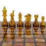 Шахматы складные с янтарными фигурами 32х32 см, фотография 2. Интернет-магазин ЛАВКА ПОДАРКОВ