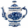 Чайник "Цветок". Гжель, фотография 4. Интернет-магазин ЛАВКА ПОДАРКОВ