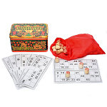 0040254/С-200 РУССКОЕ ЛОТО (Жестяная короб, дер.бочонки+карточки) 