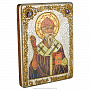 Икона "Святой Спиридон Тримифунтский" 15 х 20 см, фотография 3. Интернет-магазин ЛАВКА ПОДАРКОВ