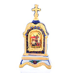 0062400/гп Гжель КИОТ №10"Георгий Победоносец"настольный выс.10см