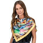 0074245/10101-2  Атлас 89*89см ПЛАТОК ППС Авт.Макаганчук И. ЖАКО (шелк 100%) 