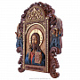 Икона деревянная "Господь Вседержитель" 75х65 см, фотография 2. Интернет-магазин ЛАВКА ПОДАРКОВ