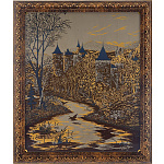 0017831/34*41см Златоуст Гравюра "СТАРЫЙ ЗАМОК" в раме