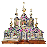 0036026 Гжель КИОТнастольный (иконостас) 79*73см