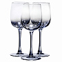 Набор 3 бокала для вина 420 мл "Черное море Омбре", фотография 1. Интернет-магазин ЛАВКА ПОДАРКОВ