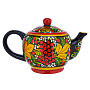 Чайник заварочный 0,8 л "Рябина". Хохлома, фотография 3. Интернет-магазин ЛАВКА ПОДАРКОВ