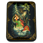 0065142/15*10см Лаковая миниатюра Палех ШКАТУЛКА "Морозко" Белова