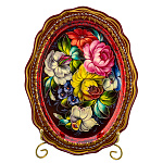 Поднос с авторской росписью 30х23 см