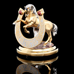 0028373/П Нат.камень СУВЕНИР "Подкова на счастье" Яшма (8149)