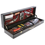 0072859/АА  ШАШЛЫЧНЫЙ НАБОР "РОГА"  в кожаном футляре