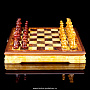 Шахматы в ларце с янтарными фигурами "Балтика", фотография 5. Интернет-магазин ЛАВКА ПОДАРКОВ
