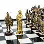 Шахматы из камня с бронзовыми фигурами "Русские богатыри" 47х47 см, фотография 6. Интернет-магазин ЛАВКА ПОДАРКОВ