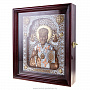 Икона в киоте "Николай Чудотворец" 38х33 см, фотография 3. Интернет-магазин ЛАВКА ПОДАРКОВ