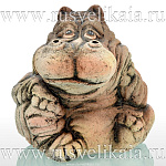 0030796 Статуэтка изделия из глины БЕГЕМОТ h=16,5см
