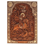 0065829  Изделие из дерева / Икона Георгий Победоносец  0,32*0,23*0,04