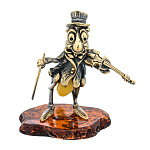 0045902/1358 Сувенир Кузнечик со скрипкой Сувенир (комбинированный)
