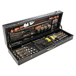 0069145/АА  ШАШЛЫЧНЫЙ НАБОР двойная вилка  в кожаном футляре