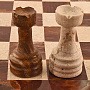Шахматы деревянные с мраморным полем и фигурами "Подарочные", фотография 5. Интернет-магазин ЛАВКА ПОДАРКОВ