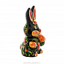 Статуэтка "Кролик с морковкой". Хохлома, фотография 3. Интернет-магазин ЛАВКА ПОДАРКОВ